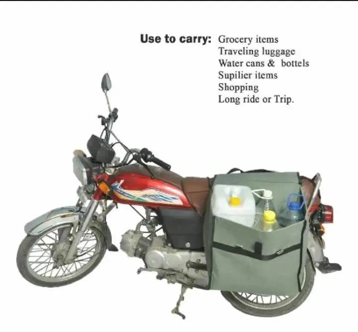 CANVAS TARPAL MOTOR-BIKE LUGGAGE BAG 100% WATERPROOF,DURABLE