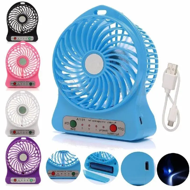 Summertime Outdoor Hand Fans with Three Modes of Speed Regulation