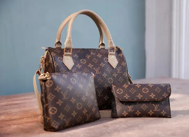 3 Piece Womens PU Leather Handbag Set Crossbody Tote Pillow Bag