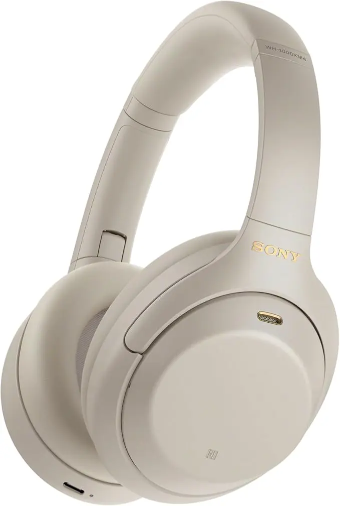 Sony WH-1000XM4 Wireless Noise-Canceling Headphones with Mic and Alexa Control.
