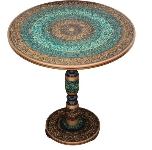 Metallo  Wooden Coffee Table Decorative Side Sofa End