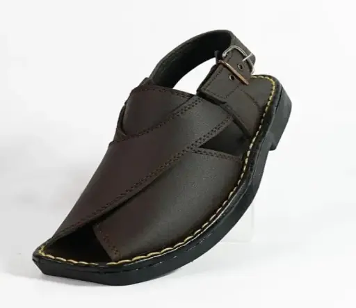 Peshaweri black Chapple for Mens 2024 sandals hand made outdoor Comfortable light weight  casual Walking Fashion