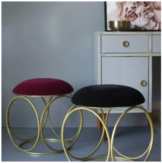 Ottoman Stool Sitting Stool Round Shape for Living Room Furniture