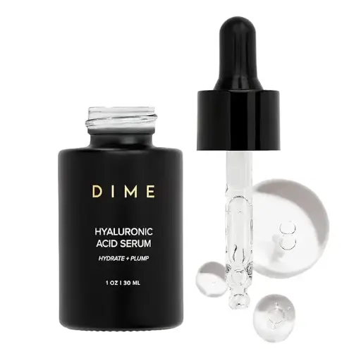 DIME Beauty Hyaluronic Acid Serum, Ultra Hydrating Face Serum with Pure Hyaluronic Acid, 1 oz / 30 ml