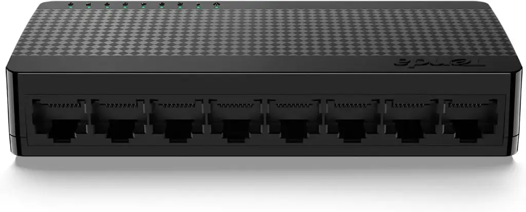 Tenda SG108, 8 Port Gigabit Switch, Unmanaged Home Ethernet Switch, Office Ethernet Splitter, Plug & Play, Plastic Case, Desktop/ Wall-Mount, Fanless Quiet, Limited Lifetime Protection