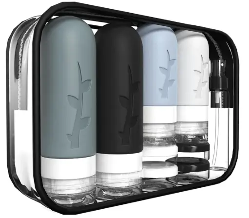 18-Pack Travel Bottles – TSA Approved Leak-Proof Silicone Toiletry Containers