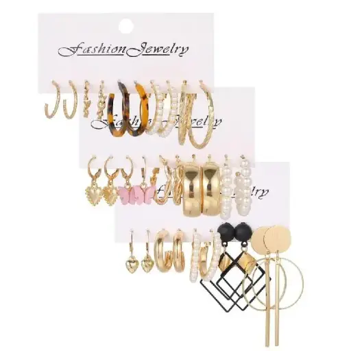 Trendy Earrings for Girls & Women - Fashion Jewelry Hoop, Drop, Geometric, Pearl Designs ear accessories