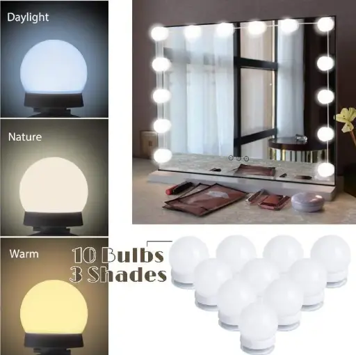 Vanity Mirror Lights - Pack of 10 Pieces for a Glamorous Glow